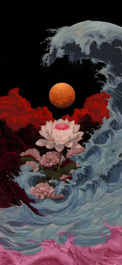 与海浪私语的花房：牡丹荷花的情绪穿搭手册
