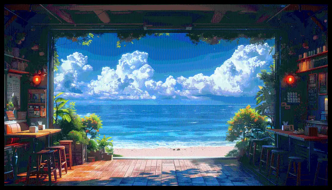 动态光合海藻壁纸,7849x4487生态疗愈场景,WordPress暗黑模式智能适配