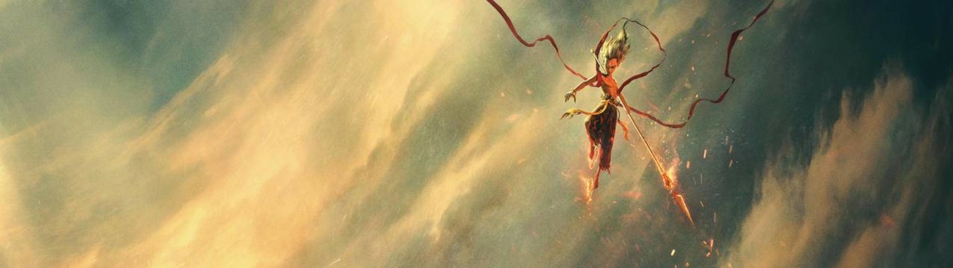 【国潮觉醒】哪吒之魔童降世双屏壁纸：5120×1440青铜金里的东方奇幻宇宙