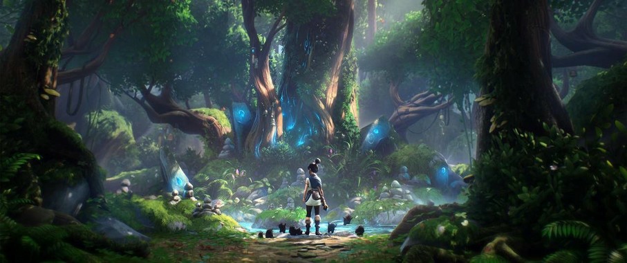 【秘境之息】柯娜精神之桥壁纸｜3440×1440森灵色域与生物光渲染技术解析