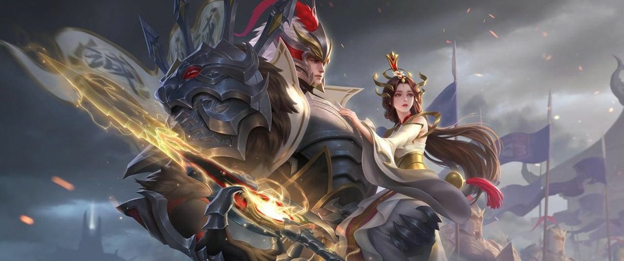 【寒刃双生】干将莫邪久胜战神壁纸｜3440×1440玄铁色域与冷锻渲染技术解析