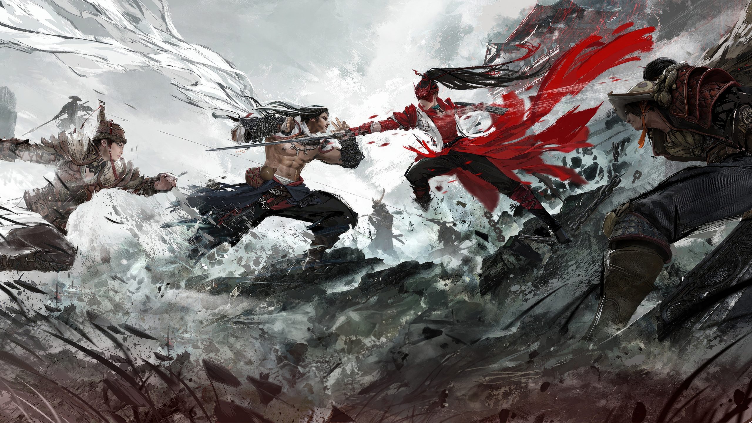 《永劫无间》4K游戏原画壁纸｜震撼对决：视觉盛宴中的东方美学
