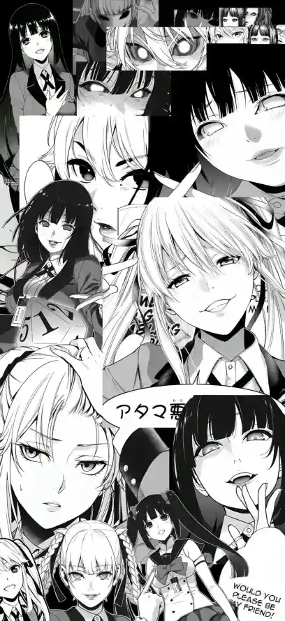 灰白动漫角色混搭壁纸展示次元破壁的创意美学,采用Wacom Cintiq 32数位板绘制4K超清画面,适配全平台设备
