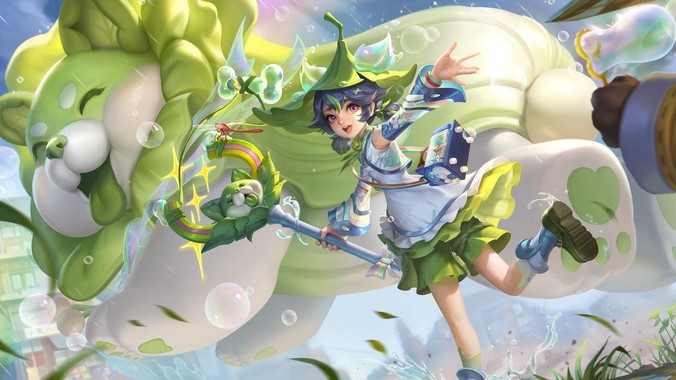 翡翠草原战斗美学｜阿古朵白菜狗4K壁纸重构峡谷生机