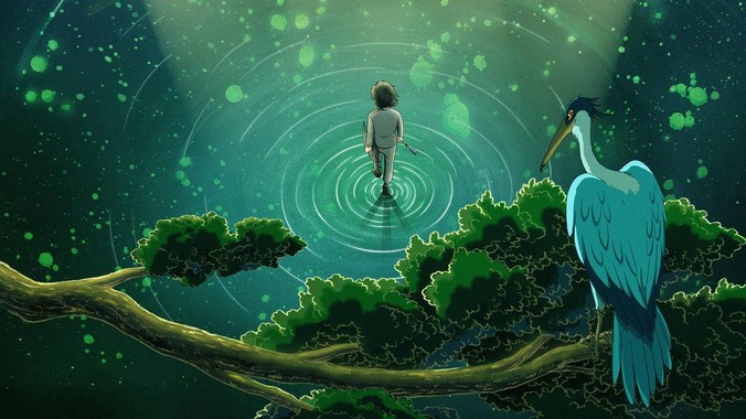 深海蓝调哲思录｜牧真人苍鹭水影4K壁纸重构生命之诗