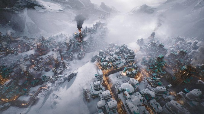 末世冰蓝方程式｜《冰汽时代2》4K壁纸重构冰雪废土的流体美学
