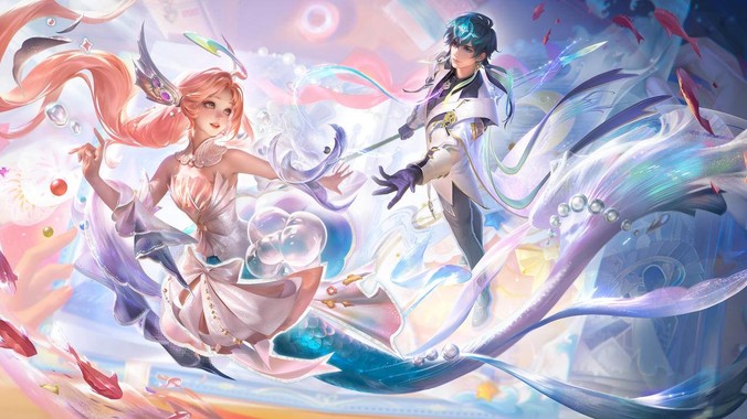 把深海幻境装进屏幕｜海诺朵莉亚4K壁纸重构王者峡谷视觉诗学