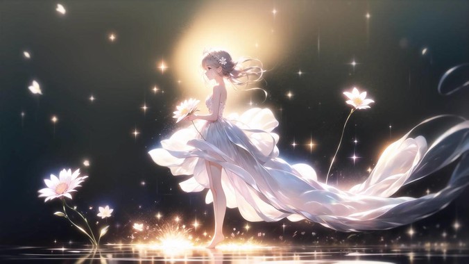 星海花雨少女行！4K动漫壁纸把童话梦境装进你的屏幕