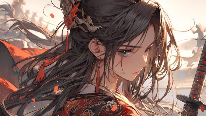 剑魄流萤｜古风女侠4K壁纸解构武侠美学的像素密码