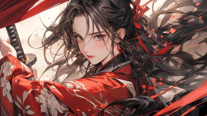 红鸾武韵｜古风新娘4K壁纸解构东方武侠的婚典美学