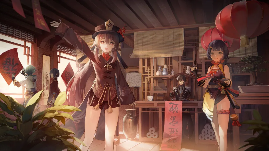 「免费领｜稻妻祭典8K同人壁纸：珊瑚宫心海·神里绫华」​