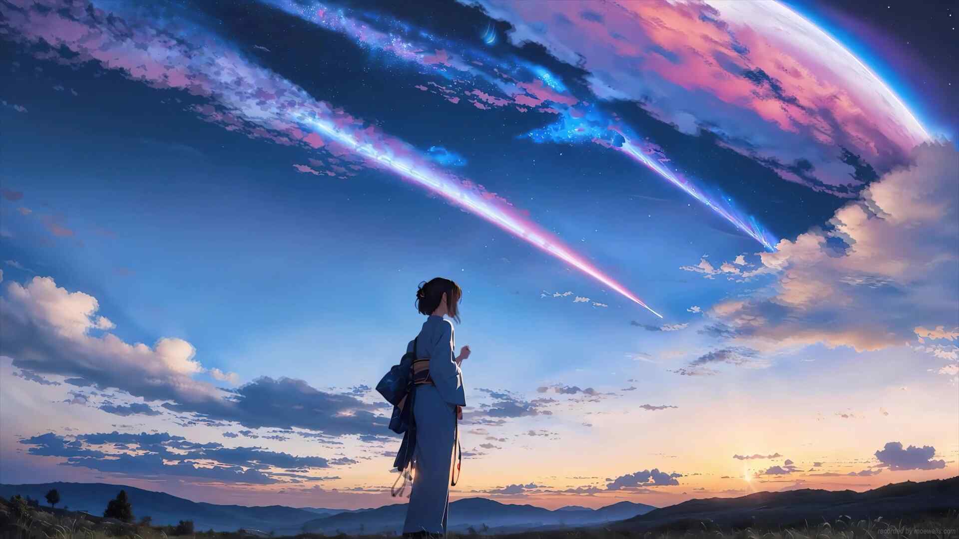 「限免｜4K星空邂逅动态壁纸［流星雨夜］｜乐摄图库」